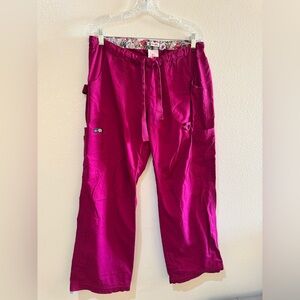 Pink nursing scrub Pants size Medium